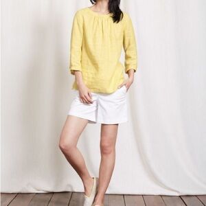 Boden Yellow Katie Blouse Sz 8